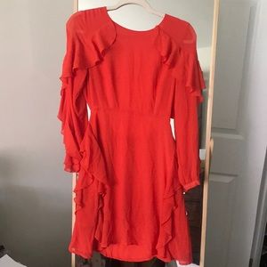 Backless Orange Dress. Perfect for beach night out